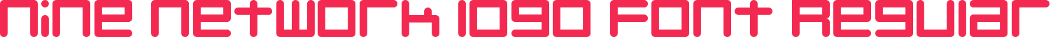 Nine Network logo font Regular